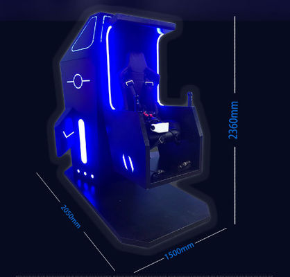 Μηχανή 360 βαθμού VR Arcade, παιχνίδι μοτοσικλετών 260V vr με 19 ίντσες οθόνης