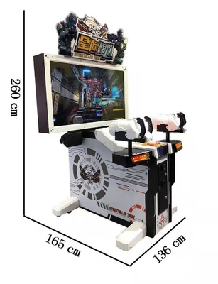 Εσωτερικός στερεοσκοπικός τηλεοπτικός διπλός πυροβολισμού Arcade προσομοιωτής παιχνιδιών μηχανών χρησιμοποιημένος νόμισμα