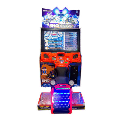 Op SNO νομισμάτων το διαγώνιο χιονιού νόμισμα παιχνιδιών προσομοιωτών κινήσεων moto οδηγώντας arcade ενεργοποίησε τις μηχανές Arcade