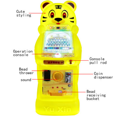 19mm Tiger Arcade Pinball Machine Διασκέδαση γεμάτη διασκέδαση Πολυχρωματικό Design Παιχνίδι Δοκιμαστικής Δεξιοτήτων Ιδανικό για παιδιά