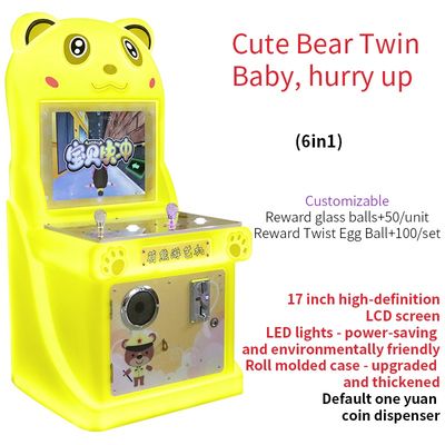 Ανθεκτικό Υλικό Arcade Game Coin-operated Διασκεδαστικό Μηχάνημα Παιχνιδιών Joystick