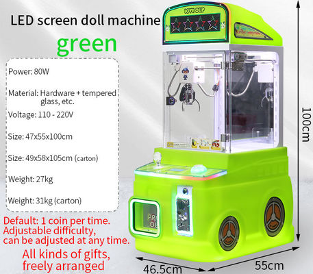 Πράσινο Παιδικό Μηχάνημα Κούκλας Arcade Game Mini Claw Factory Άμεση Πώληση